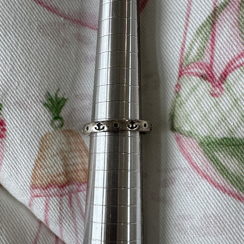James Avery Silver Anchor Ring